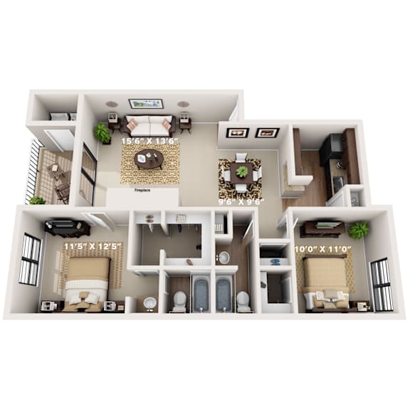 Cypress Floor Plan at Montecito, Texas