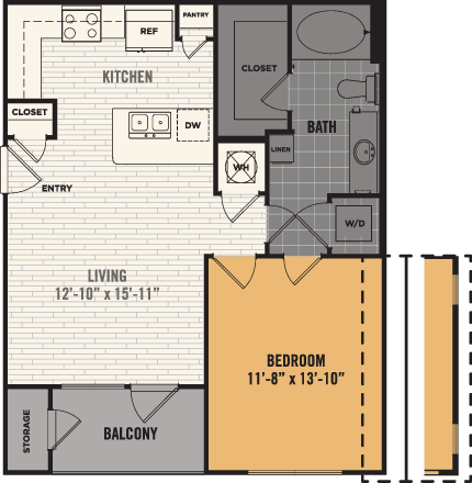 A2 Floor Plan at The Royce at 8100, Austin, TX
