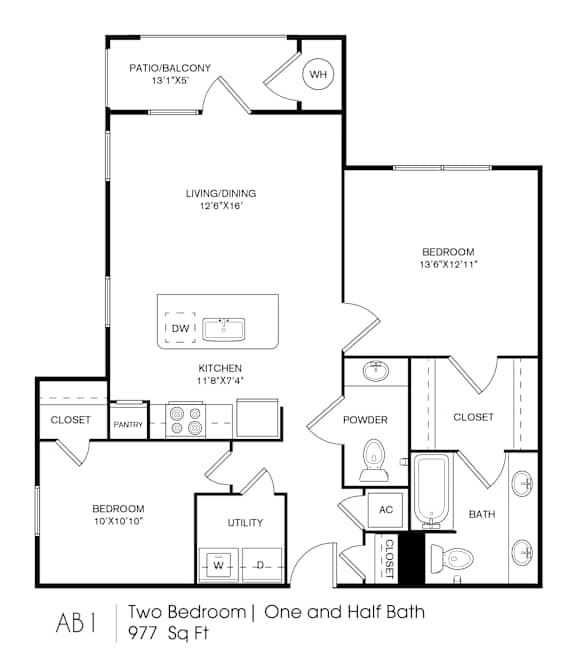 AB1 Floor Plan at Lucent, Texas
