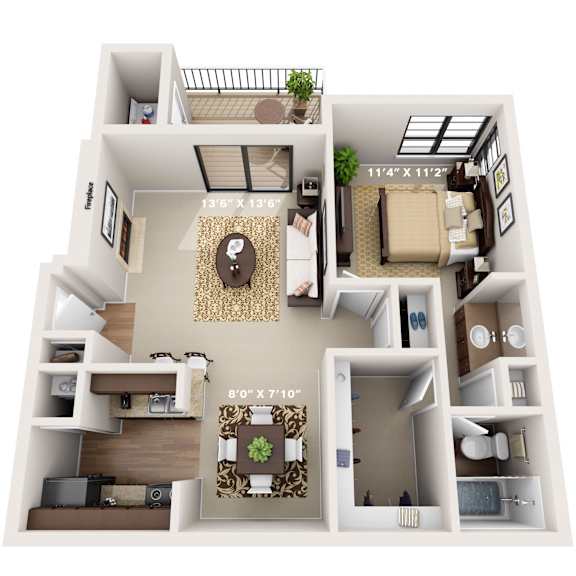 Magnolia Floor Plan at Montecito, Austin, 78741