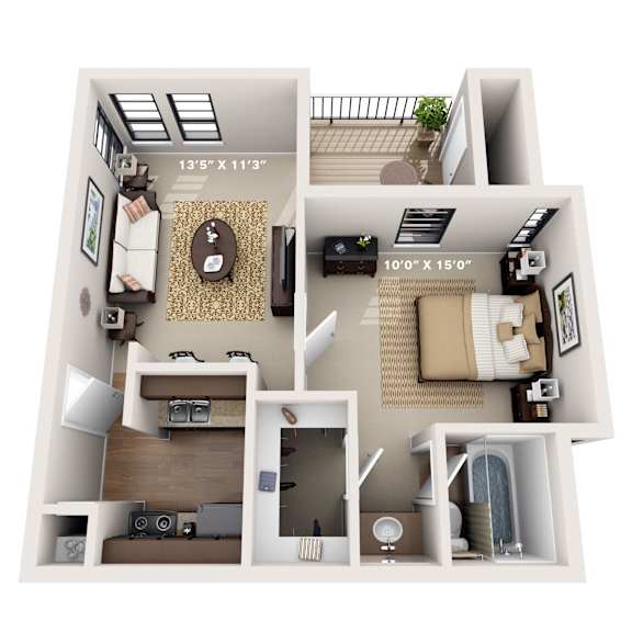 Mesquite Floor Plan at Montecito, Austin, TX