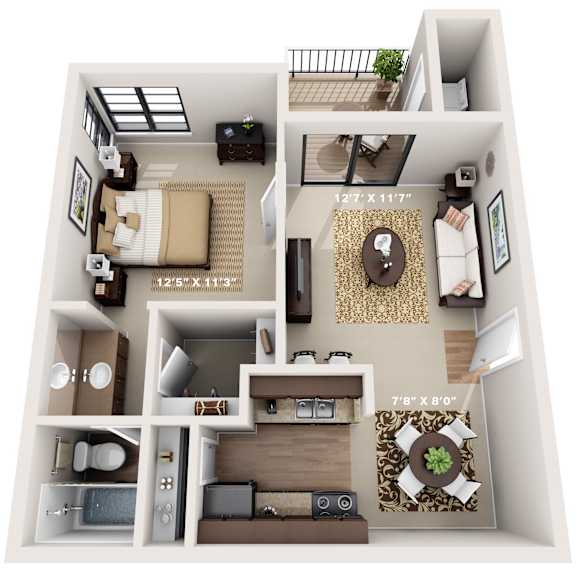 Pecan Floor Plan at Montecito, Austin, TX, 78741