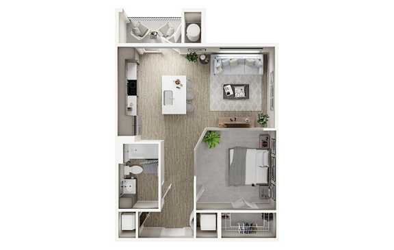 S1 Floor Plan at Lucent, Austin, 78754