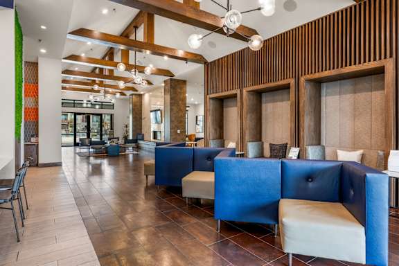 Community Room at The Haywood Apartments, Austin