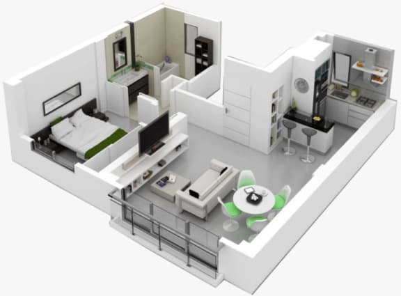 1 Bedroom Apt