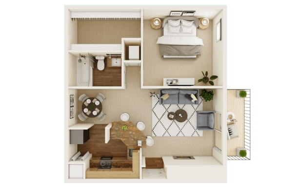 Bradford Phase 1 floorplan at Waterford Place, Louisville, Kentucky