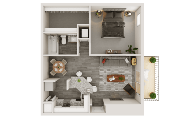 Bradford  Phase 2 floorplan at Waterford Place, Louisville, 40207