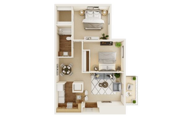 Hawthorne Phase 1 floorplan at Waterford Place, Kentucky, 40207