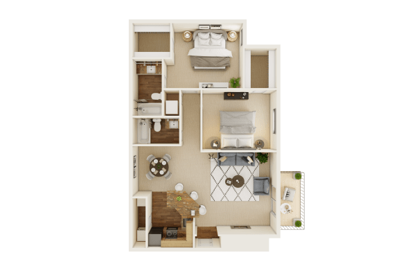 Magnolia Phase 1 floorplan  at Waterford Place, Louisville, Kentucky