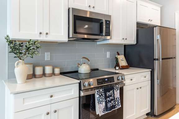 Modern Kitchen at The One at Spartanburg, Spartanburg, SC, South Carolina