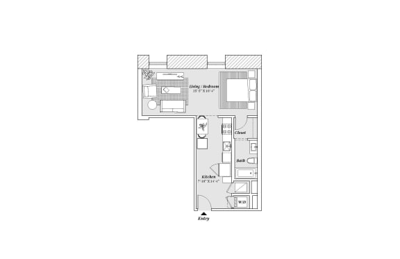 A4 Floor Plan at 99 Front, Memphis