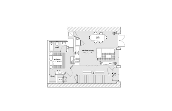B18 Floor Plan at 99 Front, Tennessee