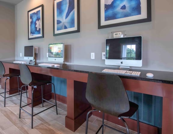 Business Center with iMacs  at Ansley Town Center, Evans, GA