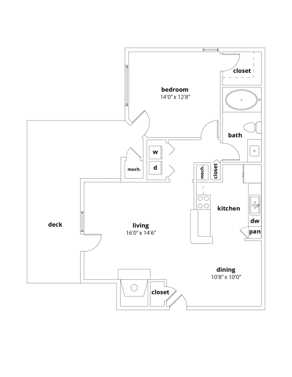 A3 Floor Plan at Appling Lakes, Cordova, TN