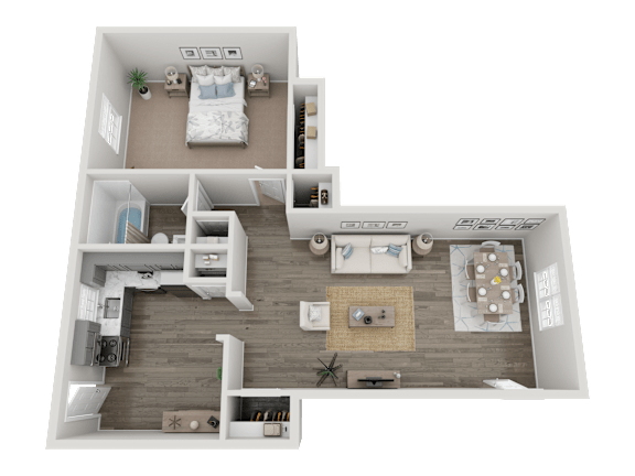 A1 Floorplan at Arbors at Smyrna, Georgia