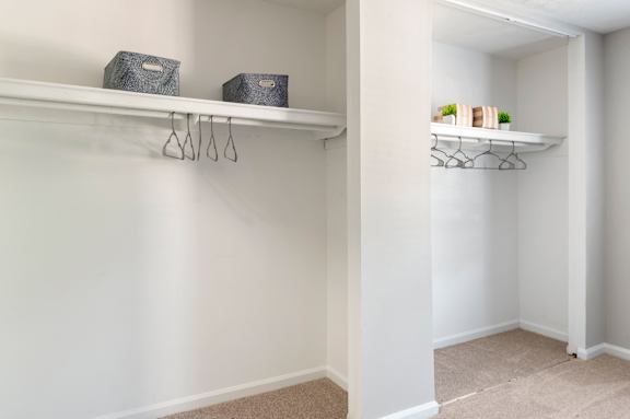 Closet with shelves at Arbors at Smyrna, Georgia, 30080
