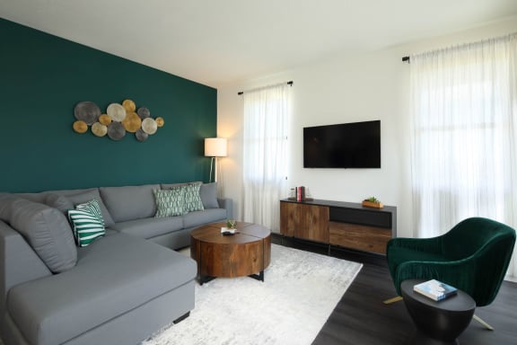 Living room at Azola West Palm Beach, West Palm Beach