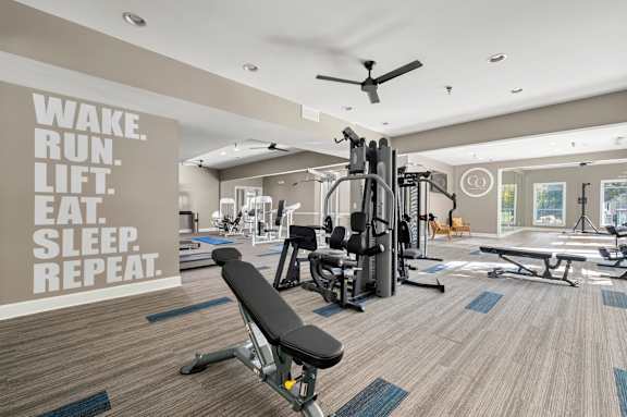 Workout Area at Bridgewater Apartments, Georgia