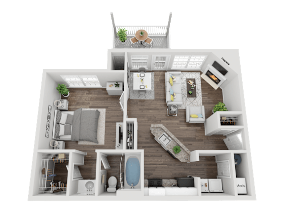 A1 Floorplan at Creekside at White Oak, Georgia