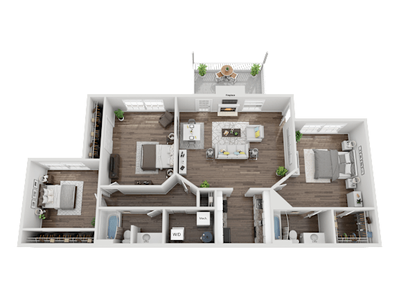 C1 Floorplan at Creekside at White Oak, Newnan, 30265