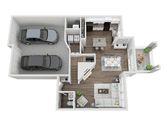 D1G Floorplan2 at Creekside at White Oak, Newnan, GA, 30265