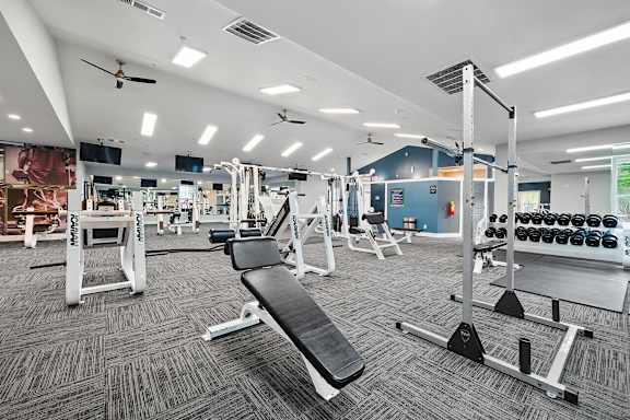 Spacious Fitness center at Creekside at White Oak, Georgia