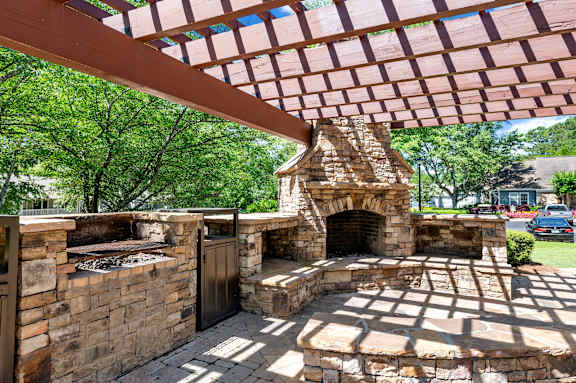 Outdoor Covered Space at Creekside at White Oak, Georgia, 30265