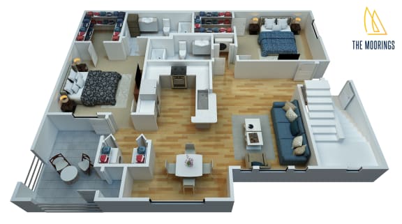 2 bed 2 bath A at The Moorings, League City, 77573