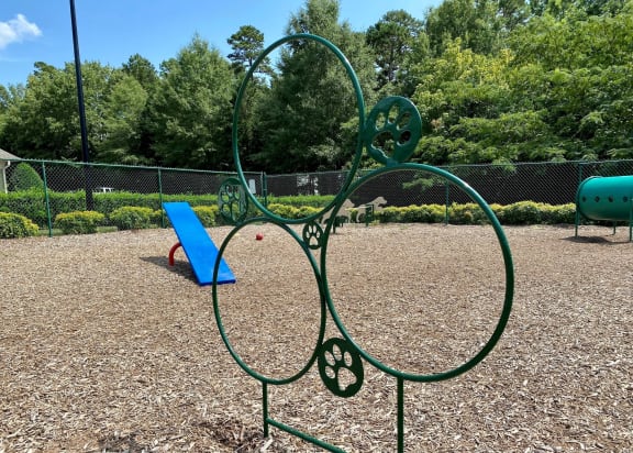 Dog Park ground at Alden Place at South Square Durham NC 27707