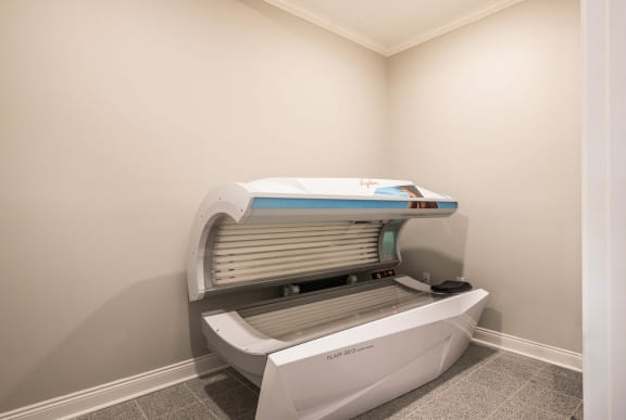 a patient room with an intrauterine machine in a hospital room  at Arlo Luxury homes Apartments, Little Rock, AR