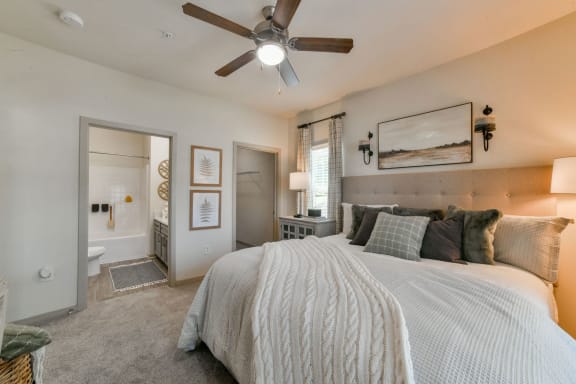 Master Bedroom Feels Large and Spacious with Impressive High Ceilings at Ashby at Ross Bridge, Hoover, AL