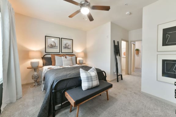 Bedroom Feels Large and Spacious with Impressive High Ceilings and Large Walk-In Closets at Ashby at Ross Bridge, Hoover, AL 35226