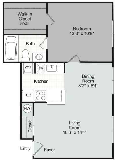 1 bed 1 bath at Brightwaters Apartments, Little Rock, AR,72202