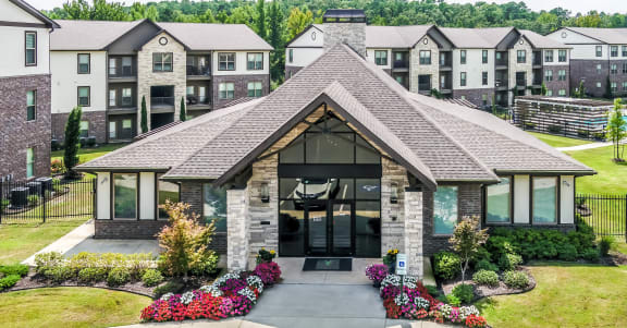 the front of a building with apartments in the background at The McKenzie Park Apartments, Little Rock, Arkansas