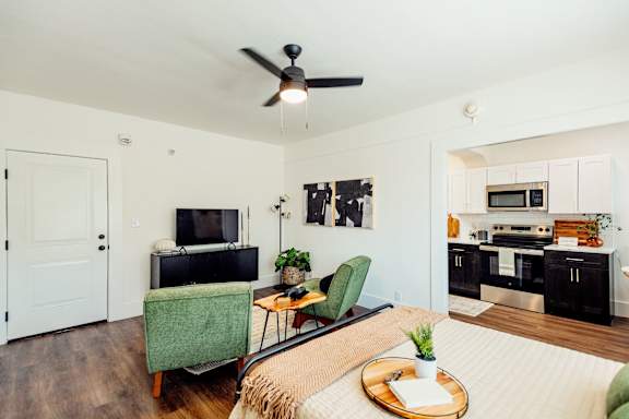 Studio Living Area at Parkview Apartments, Memphis, 38104