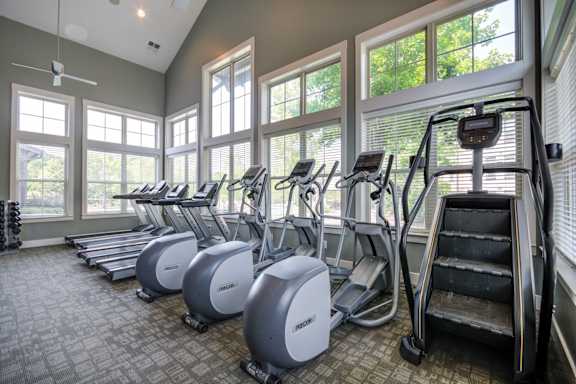 Bright Fitness Center at The Ridge at Chenal Valley Apartments, Little Rock, AR