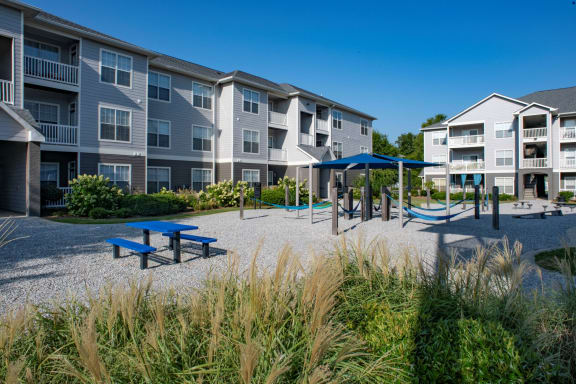 an outdoor playground at the preserve at polk apartments at The Shallowford, Chattanooga, TN, 37421