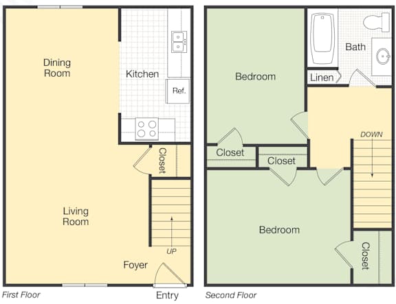 Goji 2Bed 1Bath 1200 Sq.ft at Kiwi Goji Apartments, Tennessee