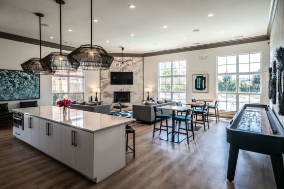 Clubhouse and Kitchen at Grand Island Apartments in Memphis TN 38103