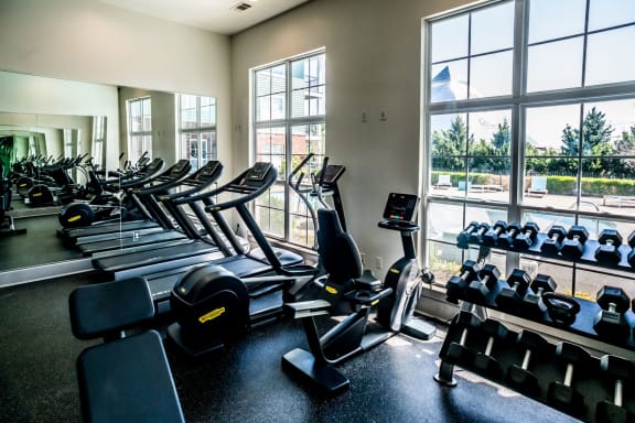 Fitness Center at Grand Island Apartments in Memphis TN 38103