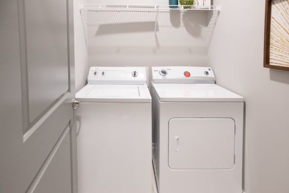 In unit washer and dryer at Grand Island Apartments in Memphis TN 38103