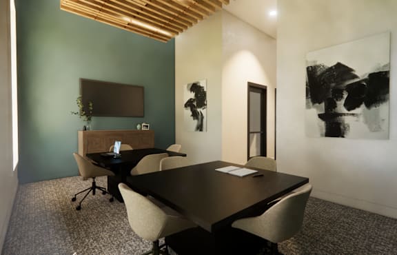 A conference room with a long table and chairs at Grays Creek Apartments, Tennessee