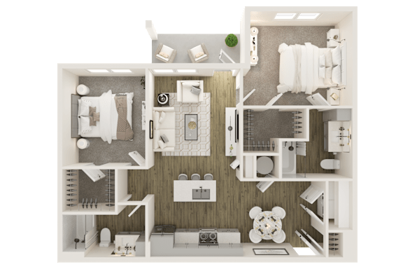 2 bed 2 bath at Grays Creek Apartments, Tennessee 38018