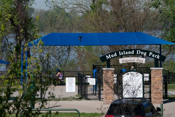 Mud Island Dog Park located across the street from at Harbor Island located in Memphis, TN 38103