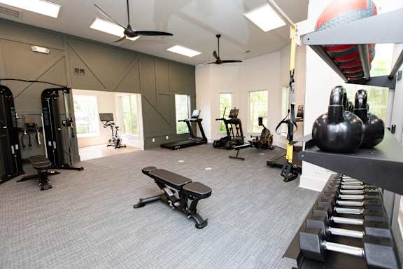 Fitness Room at Lakeside Villas Apartments, Hampton, Georgia