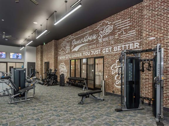 24-Hour Fitness and Yoga Room at The Jamestown Apartment Flats, Virginia
