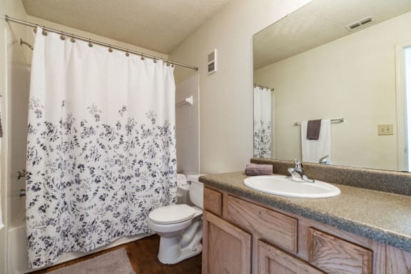 Bathroom interior at Paradise Island, Jacksonville