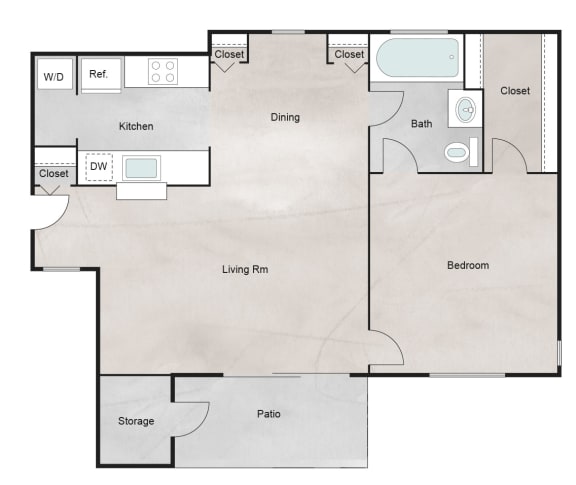 D Floor Plan at The Retreat at Steeplechase, Texas