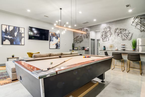 Billiards at Serene at Creekstone Apartments in Athens GA