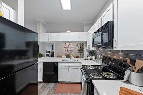 Fully Equipped Kitchen With Modern Appliances at The Ambrose, Houston, 77040